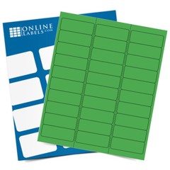 Self Sticking Standard Address/Inventory Labels True Green 215-225 Sheets of 30