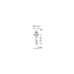 CMM Probe Stylus 4mm Ruby Ball Ceramic Stem 80.362.00