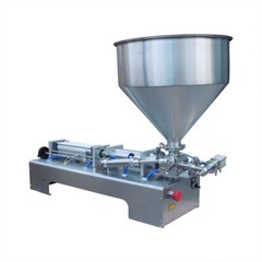 110V 100-1000ml Paste Liquid Piston Filler Heating Filling Machine Single Nozzle