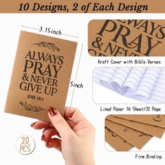 40 Pcs Christian Gift Set Bible Verse Prayer Journals Bible Pens Inspirationa…