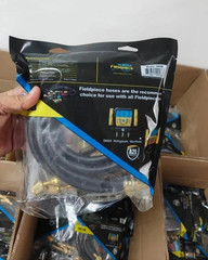 Fieldpiece HR3B Ball Valve Refrigerant Hose Set (3) with Color Tags – 1/4″ x 1/4