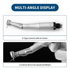 Kit de pieza de mano dental baja velocidad Recto Contraángulo motor de aire 4H