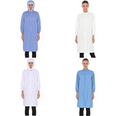 Women Jacket Workwear Coat Hip-Length Shirts Casual Laboratory Laboratory Tops