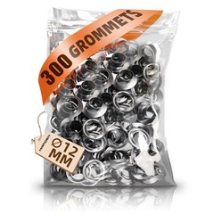 300 Sets 1/2 Inch 12mm Grommets Refill For Grommet Tool Kit Metal Eyelets New
