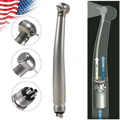 NSK Style Dental Fiber LED E-generator Handpiece High Speed Turbine 4 Hole