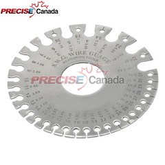 Steel Round Wire SWG & MM Measuring Gauge Millimeter SWG Sheet Metal Tool WG-002