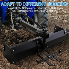42″ Tow Behind Box Scraper Lawn Tractor Attachments For ATV UTV Tractor Mowe US