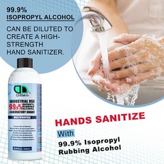 IPA 99.9% PURE Isopropyl Rubbing Alcohol Isopropanol Disinfectant Antiseptic UK