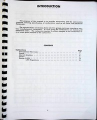 International Carburetor Specifications Service Manual