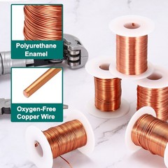 22 AWG Magnet Wire, 8 OZ/226.4g Enameled Copper Wire, 155C(311F)