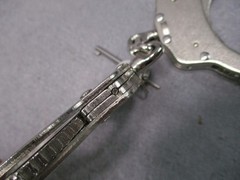 Fox Tactical 39-32 Professional Double-Lock Handcuffs Nickel Steel w/ 2 Keys