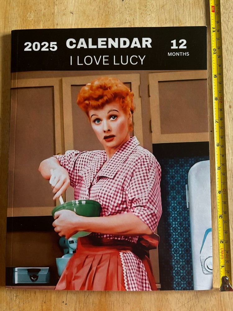I Love Lucy – 2025 – 12-Month Calendar Planner Book – Lucille Ball
