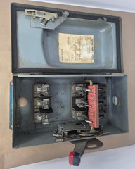 Square D H362A Series A2 Fusible Safety Switch 60A 600VAC 3 Pole NEMA 12K