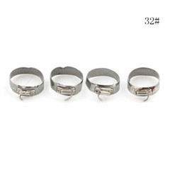 4 Pcs Orthodontic1st Molar Band&Buccal Tube U3/L2 Convertible Roth.022 29#-43+#