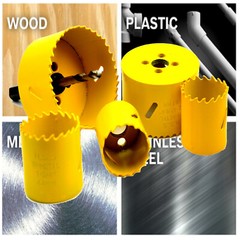M42 Bi-Metal Hole Saw 7/8 Inch With Arbor and Pilot Center Drill Bit Hole Cutter