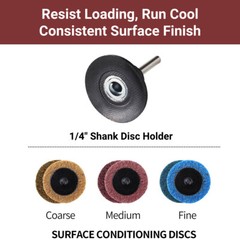 71PCS 2″ Roll Lock Sanding Discs Set W/ 1/4 Holder Die Grinder Quick Change Disc