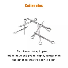 230 Pcs Cotter Pin Assortment Set 304 Stainless Steel Value Kit US