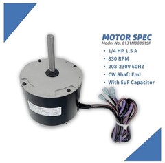0131M00061SP 1/4HP Condenser Fan Motor For Goodman Air conditioner Amana New