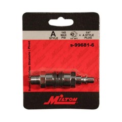 Milton 1/4″ MNPT A-Style Swivel Hose Fitting S – 99681-6
