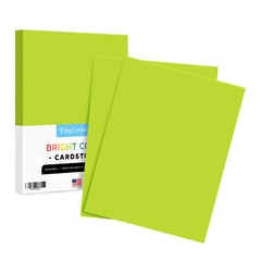 Terra Green Bright Color Cardstock, 65lb Cover (176GSM), 8.5 x 11, 50 Sheets