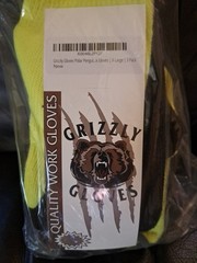 Polar Penguin 3396HY Winter Grizzly Gloves Latex Palm, Hi-Vis Yellow (6 Pairs)