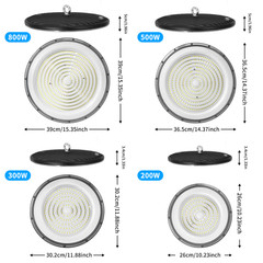 3 Pack 300W Led UFO High Bay Light 300 Watts Commercial Factory Warehouse Light