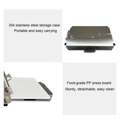 1-25mm Croissant Dough Press Machine Manual Pastry Dough Sheeter Dough Roller