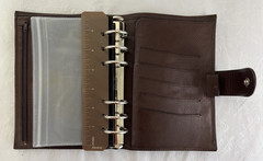 Gillio Firenze Compagna Personal 30mm Dark Brown Italian Leather Planner