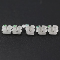 Dental Orthodontic Ceramic Brackets Metal Slot Roth MBT 022 018 3W/H 3M Clarity