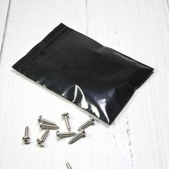100 Flat Black Poly QuickQlick™ Bags Repacking Pouches w/ a Variety of Sizes
