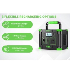 330W 288.6WH Portable Power Station Solar Charger Generator Supply Home Camping