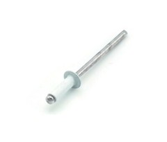White Pop Rivets 1/8 Diameter #4 Aluminum White Painted Blind Rivets Select Grip