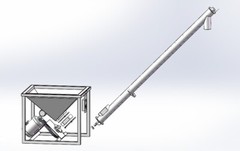 Flour Screw Feeding Vibrating Hopper Inclined Conveyor Machine Auger Feeder CE
