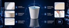 Disposable Paper Coffee Cups 3 oz 100 Count, Bathroom Mouthwash Cups, Leak-Proof