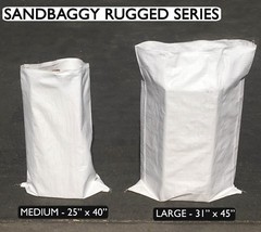 (100) Reusable Contractor Sandbags – 25″ x 40″ – Garbage, Dumpster Bag Trash