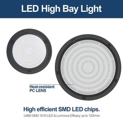 6Pack 200W UFO High Bay Light Industrial Warehouse Commercial Factory Shop Light