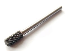 10 pcs 3mm X 5mm Tungsten Carbide Cutting Rotary Burr CNC Engraving Bit C5