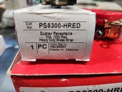 PS8300-HRED Duplex Receptacle 20A 125V Hospital Grade. Box Of 10