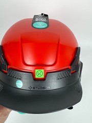 STUDSON SHK-1 Standard Brim Non-Vented Type II Class E Helmet Red L/XL
