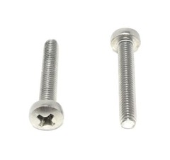 (25) M4-0.7 x25 Stainless Steel Phillips Pan Head Machine Screw DIN7985 A2 M4x25