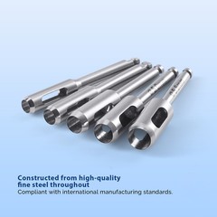 5 Pcs Dental Implant Tissue Punch Kit set Surgical Surgery With Box Holder
