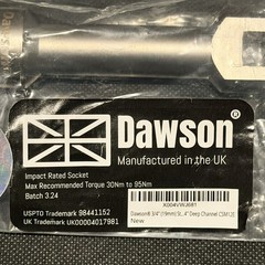 DAWSON 3/4″(19mm) Strut Channel Unistrut Socket 1/2″ Drive for 2-7/16″ & 3-1/4″