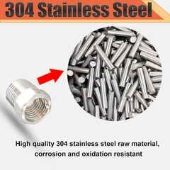 3/8″ NPT Male to 1/4″ NPT Female Reducer Bushing, 304 Stainless Steel Pipe Hex B