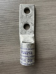 BURNDY YAV28L2NT38FX 4/0 Two Hole Lug Connector Purple Die 15 New