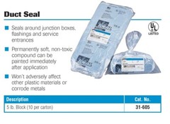 IDEAL 31-605 Duct Sealing Compound, 5lbs (2.3KG)