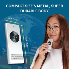 Enence PRO Language Translator Device, Real-Time Voice Translation, Instant Pock