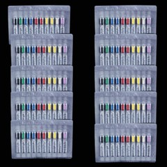 10 Kits Dental Barbed Broaches Root Canal Endodontic Needles Files 25mm Mixed