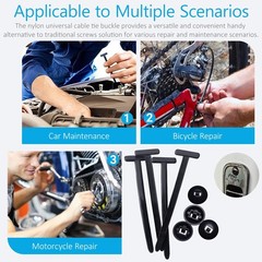 Nylon Universal Cable Tie Buckles – Multi-functional T 0.5 inches, 30pcs