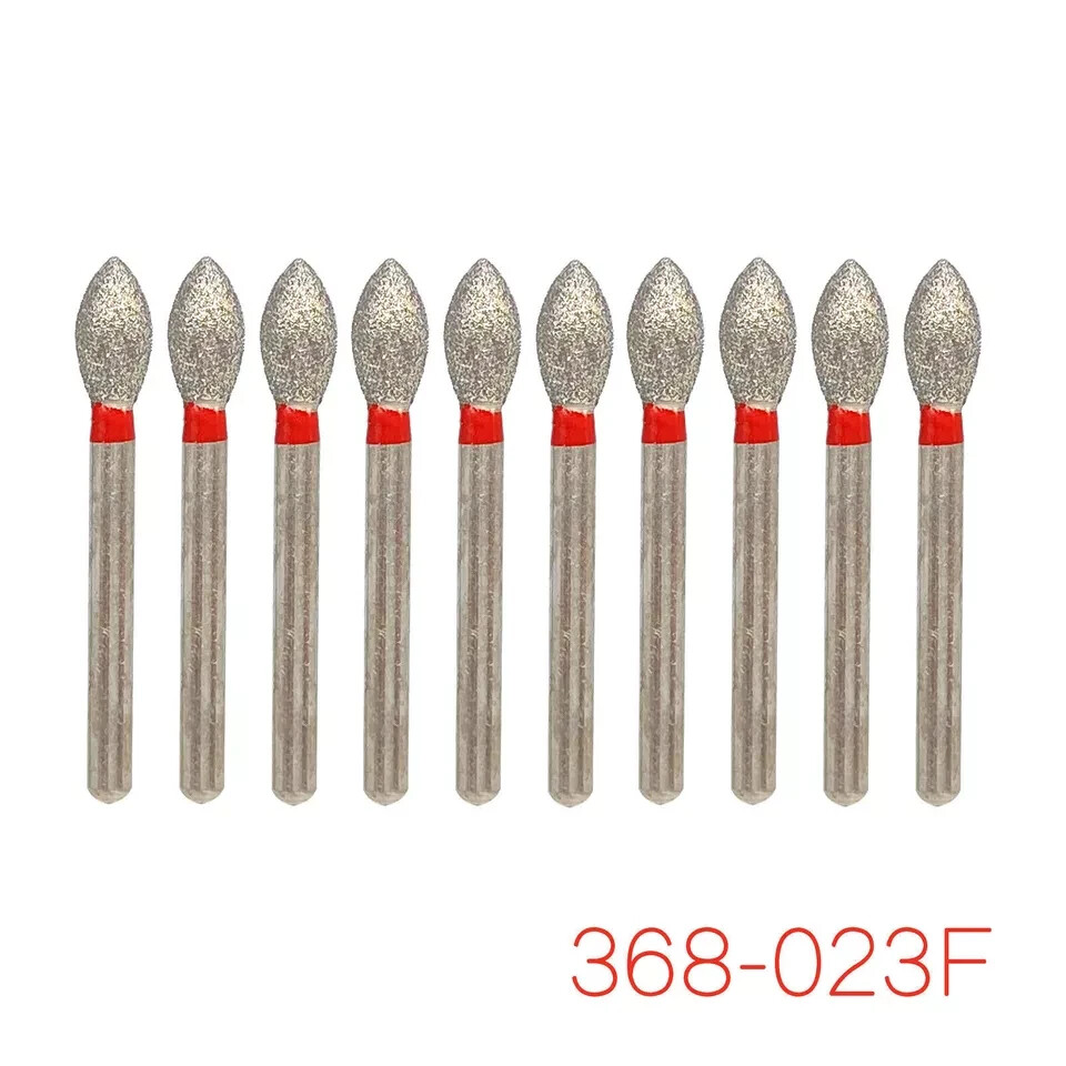 10Pcs Dental Diamond Burs FG For High Speed Handpiece 368-023F /379-023F/VP-21