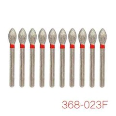 10Pcs Dental Diamond Burs FG For High Speed Handpiece 368-023F /379-023F/VP-21